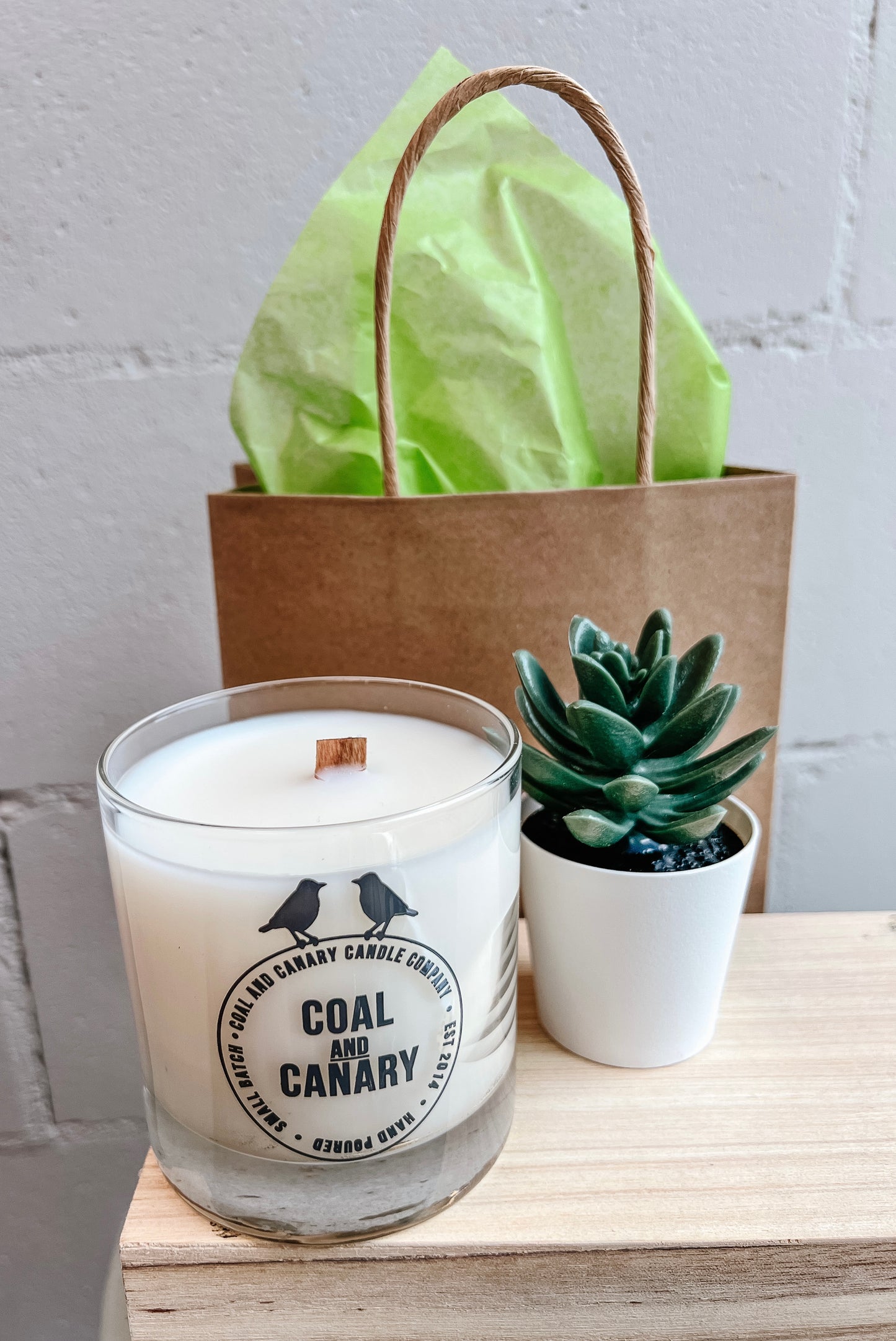 Coal & Canary Candle & Plant gift pack