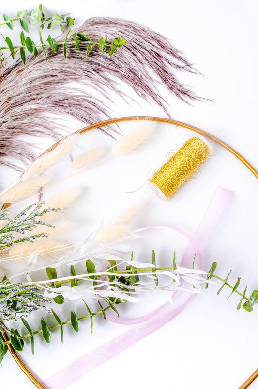 Fall Modern Half Hoop Wreath Kit