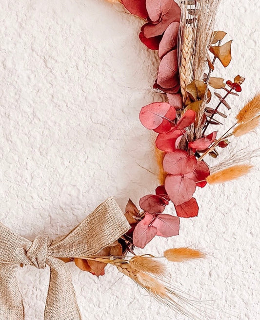 Fall Modern Half Hoop Wreath Kit